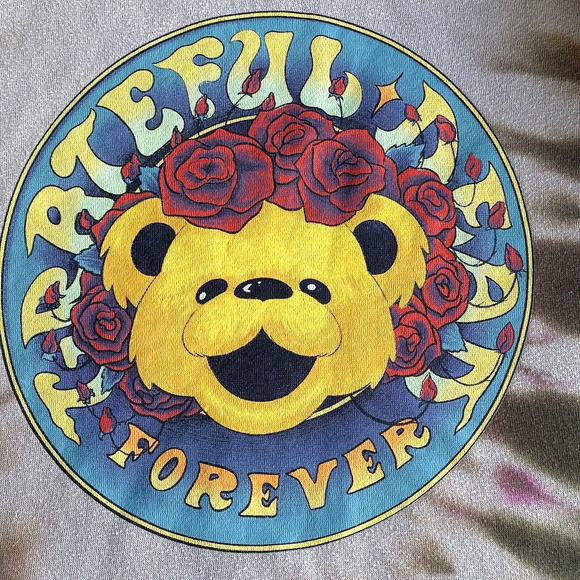 Grateful Dead Sweater Womens XXL 2X Band Bear Roses Multicolored Sweatshirt - Picture 3 of 10